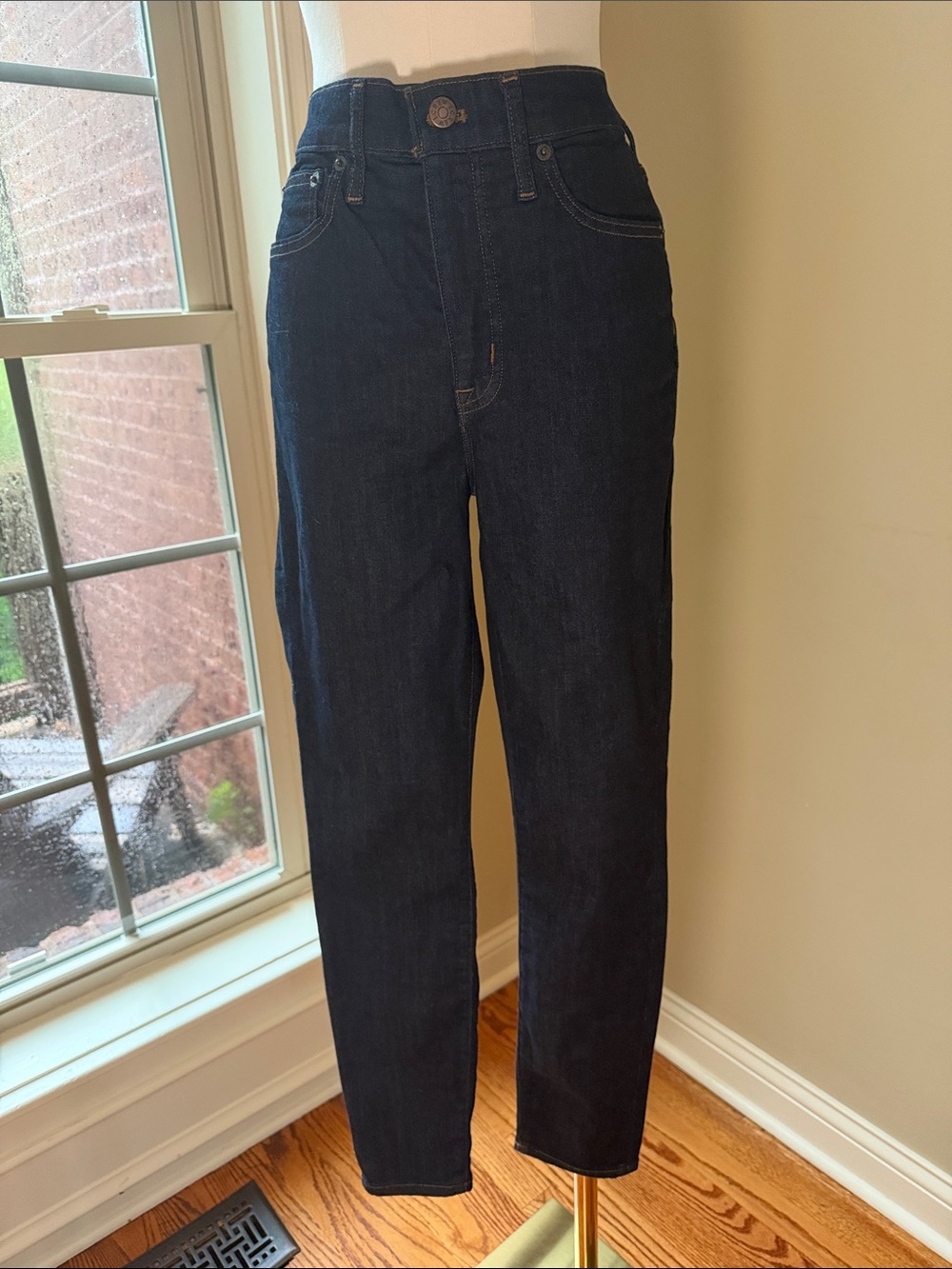 J. Crew Factory High-Rise Dark Wash Jeans